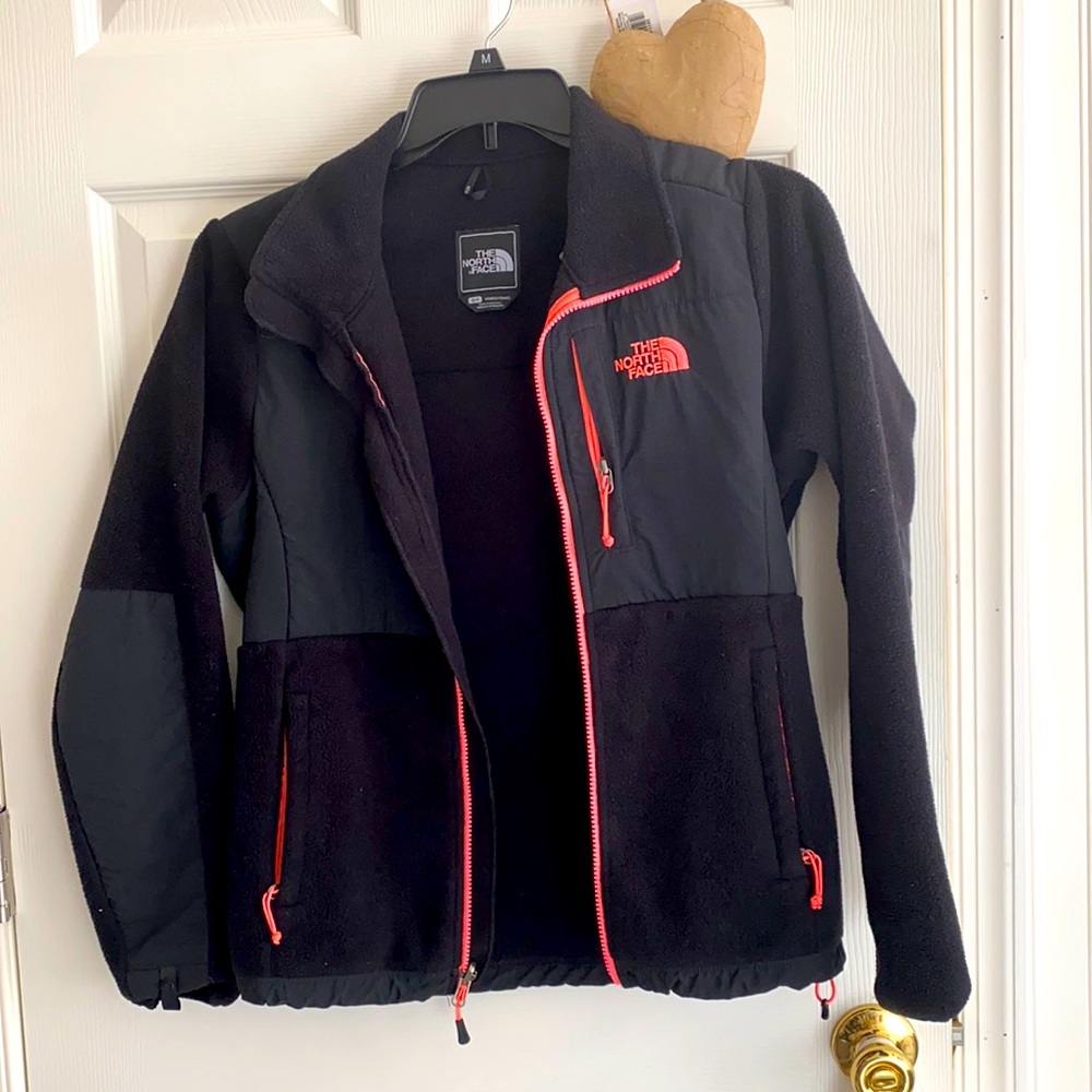 The north face jacket with pink zipper